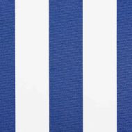 Сгъваем навес Синьо и бяло 400 × 300 cm Полиестер и алуминий