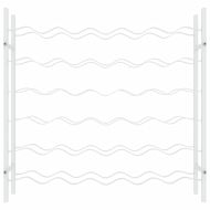 Стойка за вино за 36 бутилки, бяла, метална