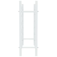 Стойка за вино за 36 бутилки, бяла, метална