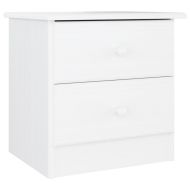 Нощно шкафче бяло ALTA 41x35x41 см бор масив