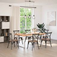 Крака за трапезна маса, U-образни, 2 бр., бели, 80x(72-73) см, стомана