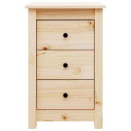 Нощно шкафче, 40x35x61,5 см, борово дърво масив