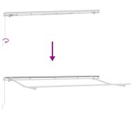 Сгъваем навес Жълто 400 x 200 cm текстил