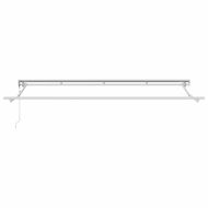 Рамка за сенник Бял 400 x 200 cm Полиестер с PU покритие