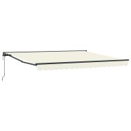 Рамка за сенник Крем 400 × 300 cm Полиестер с PU покритие