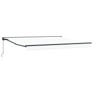 Рамка за сенник Бял 400 × 300 cm Полиестер с PU покритие