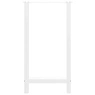 Крака за бар маса, бели, 2 бр., 50 x (90-91) см, стомана