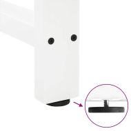 Крака за бар маса, бели, 2 бр., 40 x (100-101) см, стомана