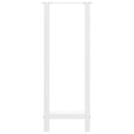 Крака за бар маса, бели, 2 бр., 50 x (100-101) см, стомана