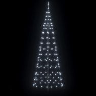 LED коледна елха с колчета за земя Хладно бяло 250 cm Желязо