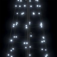 LED коледна елха с колчета за земя Хладно бяло 250 cm Желязо