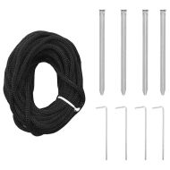 LED коледна елха с колчета за земя Синьо 400 cm Желязо