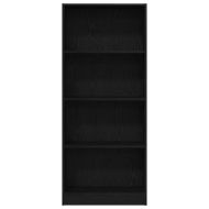 Рафт за книги Черния дъб 60 x 24 x 143 см Инженерно дърво