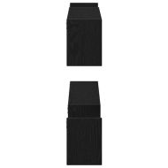 Стенен рафт 2 бр. Черния дъб 100 x 15 x 20 см