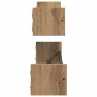 Стенен рафт Монтиране на стена 2 pcs Дъб 80 x 16 x 14 cm
