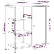 Служебен шкаф Дъб 70 x 30 x 80 см