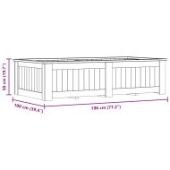 Повдигната леха, 196x100x50 см, импрегнирано борово дърво