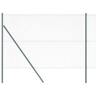 Стълб за ограда. Зелен 50 x 1,5 м (мрежа 13 мм) Стомана и PVC