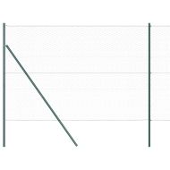 Стълб за ограда. Зелен 50 x 1,5 м (36 мм мрежа) Стомана и PVC