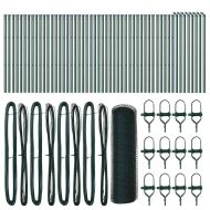 Стълб за ограда. Зелен 100 x 0,6 м (решетка 13 мм)