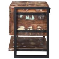 Кутия за съхранение Многоцветен Масивна регенерирана дървесина