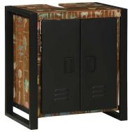 Шкаф за мивка Кафяво 55 x 35 x 60 см Солидно възстановено дърво