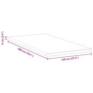 Топер за матрак Бяло и зелено 120 x 200 cm Жакардова тъкан