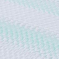 Топер за матрак Бяло и зелено 90 x 190 cm Жакардова тъкан