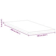 Топер за матрак Бяло и зелено 100 x 200 cm Жакардова тъкан
