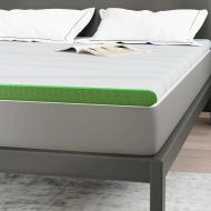 Топер за матрак Бяло и зелено 140 x 190 cm Жакардова тъкан