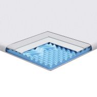 Топер за матрак Бяло 90 x 200 cm Жакардова тъкан