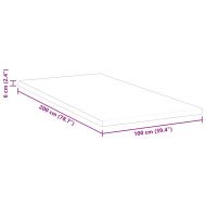 Топер за матрак Бяло 100 x 200 cm Жакардова тъкан