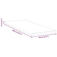 Топер за матрак Бяло 80 x 200 cm Жакардова тъкан