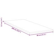 Топер за матрак от мемори пяна for Възрастен Меко 80 x 200 cm