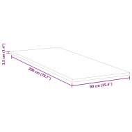 Топер за матрак от мемори пяна 90 x 200 cm 3,5 см Thick Меко