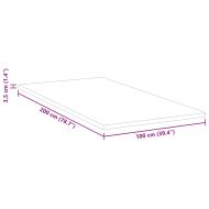 Топер за матрак от мемори пяна for Възрастен Меко 100 x 200 cm