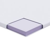 Топер за матрак Бяло 90 x 200 cm Жакардова тъкан