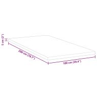 Топер за матрак от мемори пяна 100 x 200 cm Thick Меко Бяло