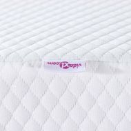 Топер за матрак Бяло 200 x 200 cm Жакардова тъкан