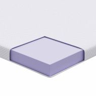 Топер за матрак Бяло 200 x 200 cm Жакардова тъкан