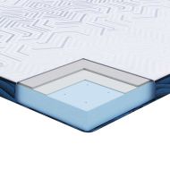 Топер за матрак Бяло 200 x 200 cm Жакардова материя