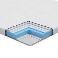 Топер за матрак Бяло 90 x 200 cm Жакардова материя