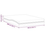 Матрак Бяло и сиво 140 x 200 cm Жакардова материя