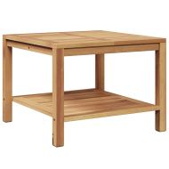 Масичка за кафе Кафяво 60 x 60 x 45 cm Тиково дърво масив