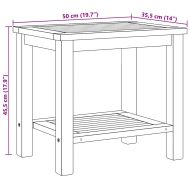 Масичка за кафе Кафяво 50 x 35 x 45 cm Тиково дърво масив
