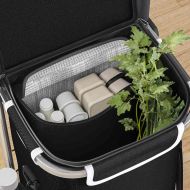 Пазарски тролей Черно 36,5 x 46,5 x 100,5 см Оксфордска тъкан