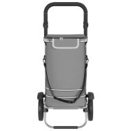 Пазарски тролей Сив 36,5 x 46,5 x 100,5 см Оксфордска тъкан