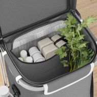 Пазарски тролей Сив 47 x 39 x 100,5 см Оксфордска тъкан