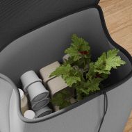 Пазарски тролей Сив 35 x 28 x 92 см Оксфордска тъкан