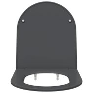 Тоалетна седалка Антрацит 47 x 36 x 3,4 см Дуропласт